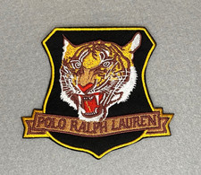 GORGEOUS AND RARE POLO RALPH LAUREN TIGER EMBROIDERED IRON-ON PATCH...