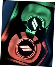 2PCS Rechargeable Ambient Led Light Car Cup Holder 7 Colors and 3 Models