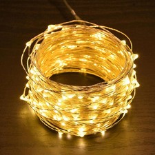 66 FT 200 LED String Starry Fair Light Battery 8 Mode Christmas Outdoor D cor