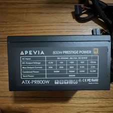 Apevia ATX-PR800W 800W ATX 80 Plus Power Supply 20 Pin 4 Pin 1 Fan Black