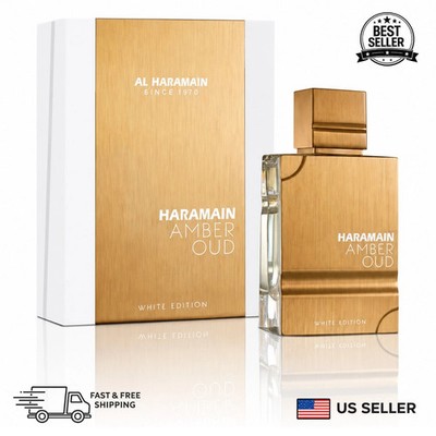 AL HARAMAIN Amber Oud White Edition EDP 60ml 2oz Unisex Perfume Luxury UAE