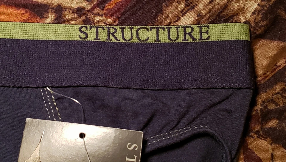 Vintage Sears Structure Men's Ringer Bikini Briefs Underwear Blue Small - Image 3 of 4