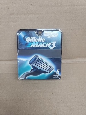 Gillette Mach 3 Razor Blade Cartridges 5 Pack New