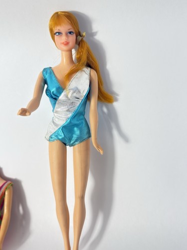 Lotto ricambi bambola Barbie vintage 1967 no Talking Stacey 1966 nero TNT 1966 Francie - Foto 6 di 24
