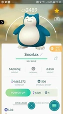 Snorlax Pokémon Tr@de GO