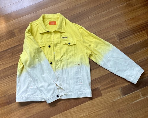 Iceberg History Men's XXL Vintage Jacket White Yellow Ombré Looney Tunes Speedy - Picture 2 of 9