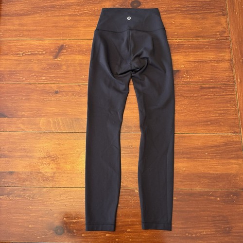Lululemon Size 2 Wunder Train High Rise Tight 25” Black Leggings Everlux - Picture 9 of 11