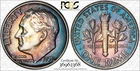 1958 TONED Roosevelt Dime Proof PCGS PR 67 PF 67 SEE VIDEO Blue Toning Coin 10C