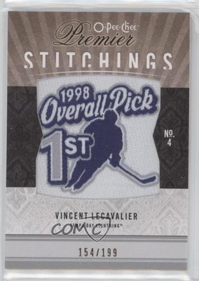 2009-10 O-Pee-Chee Premier Stitchings 154/199 Vincent Lecavalier #PS-VL 0a6