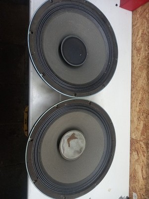 Vintage 2x Rola Celestion G15-100 Speaker 15'' Driver 100W 8Ohm    (189)