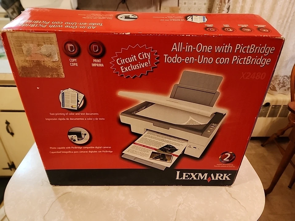 LEXMARK ALL IN ONE PRINTER PHOTO , SCAN , COPY & PRINT X2480 NEW OPEN BOX - Image 3 of 4