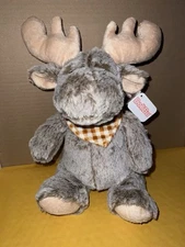 DolliBu Brown Sitting Moose Plush - Super Soft Moose Stuffed Animal, Wildlife...