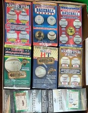 8 LOT TriStar Hidden Treasures Autographed Baseball & + Leaf Ticket Sealed Box