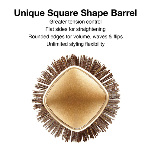 Spazzola Termica per Capelli Nanothermic Ceramic + Ion Square Shaper - Non Elettrica - Pr - Foto 3 di 9