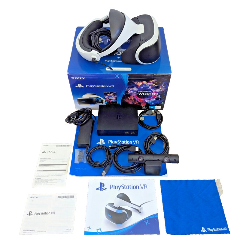 Sony PlayStation VR V2 Headset Bundle PS4 PS5 CUH-ZVR2 HDR (READ DESCRIPTION)