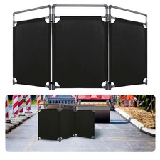 3 Panels Safety Barricade, 5.8FT Removable Foldable Gates Barrier with Heavy ...