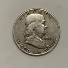 1948 Ben Franklin US Half Dollar, 90% Silver, Circulated