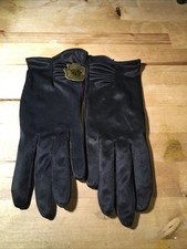 Vintage Black 9  Nylon Gloves Size 7.5-8.5 Woman  s USA Mid Hand Gloves