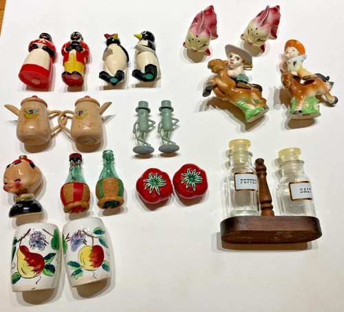 Vintage Large Lot of Salt & Pepper Shakers