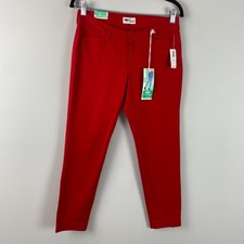 Old Navy Pixie Skinny Ankle Pants Size 4 Red Low Rise