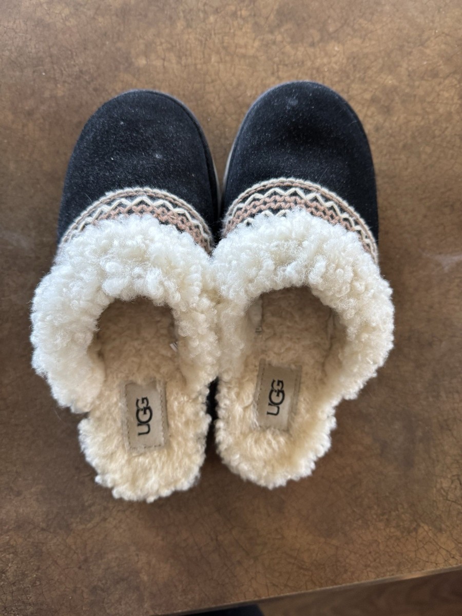 Preowned WOMENS SIZE 7.5 BLACK UGG DISQUETTE ATHERSON Preowned WOMENS SIZE 7.5 BLACK UGG DISQUETTE ATHERSON