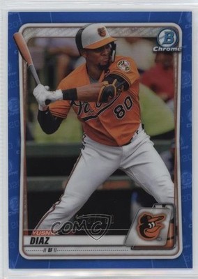 2020 Bowman Chrome Prospects Blue Refractor 115/150 Yusniel Diaz #BCP-170 0s9t