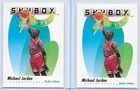 (2) CARD LOT 1992 SKYBOX SALUTES MICHAEL JORDAN CARD #572 CHICAGO BULLS GREAT