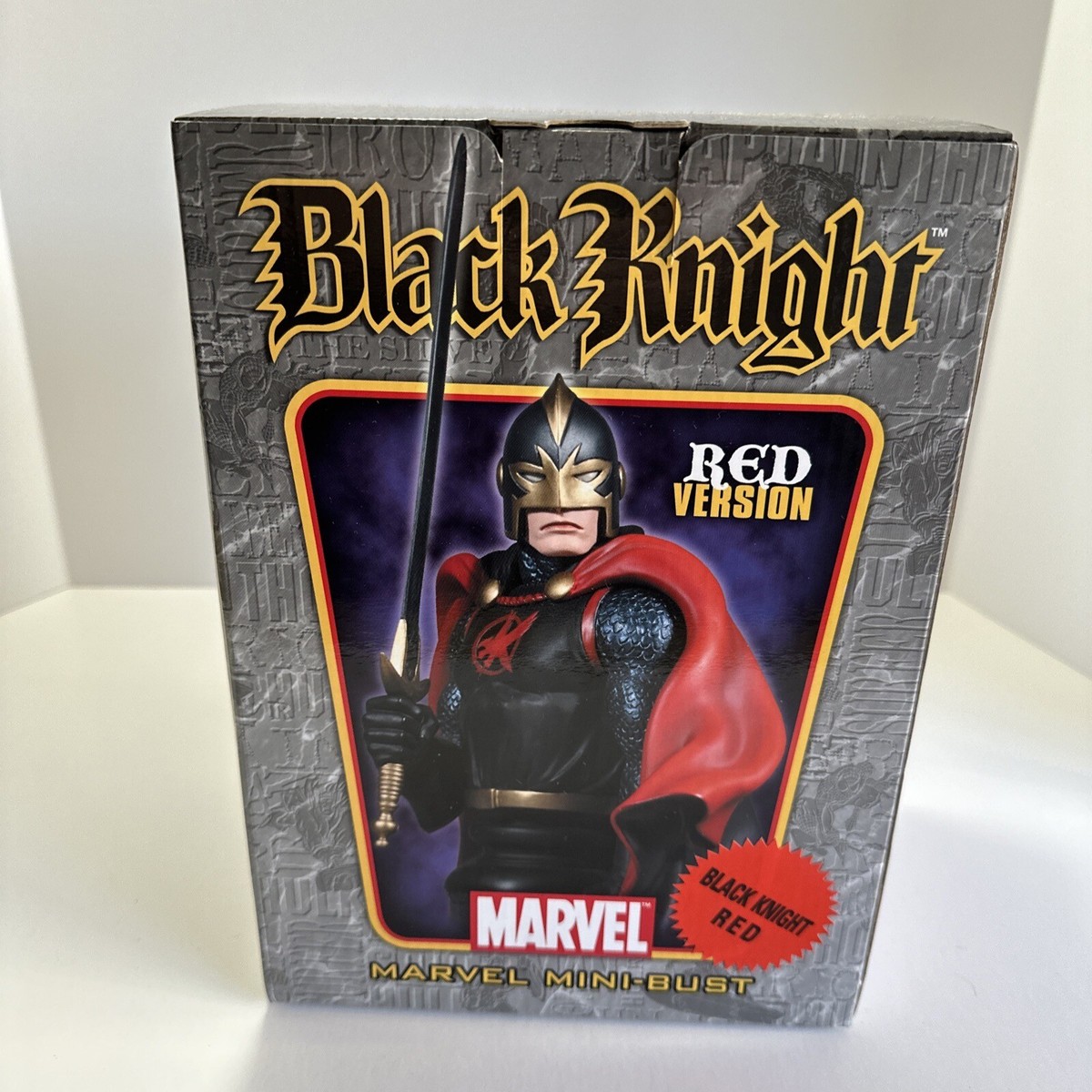 ★ BLACK KNIGHT★  MARVEL MINI-BUST Marvel Bowen Mini-Bust Black Knight RED VERSION #/700 | eBay