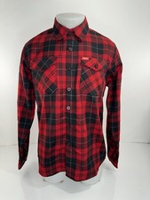 DIXXON FLANNEL - BARRET JACKSON Plaid Mens S Shirt - EXCELLENT