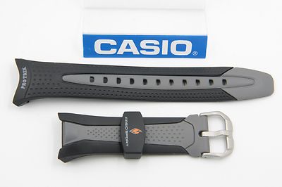 CASIO PRG-70J Original Watch Band PATHFINDER BLACK/GREY Rubber Strap PRG-70  | eBay