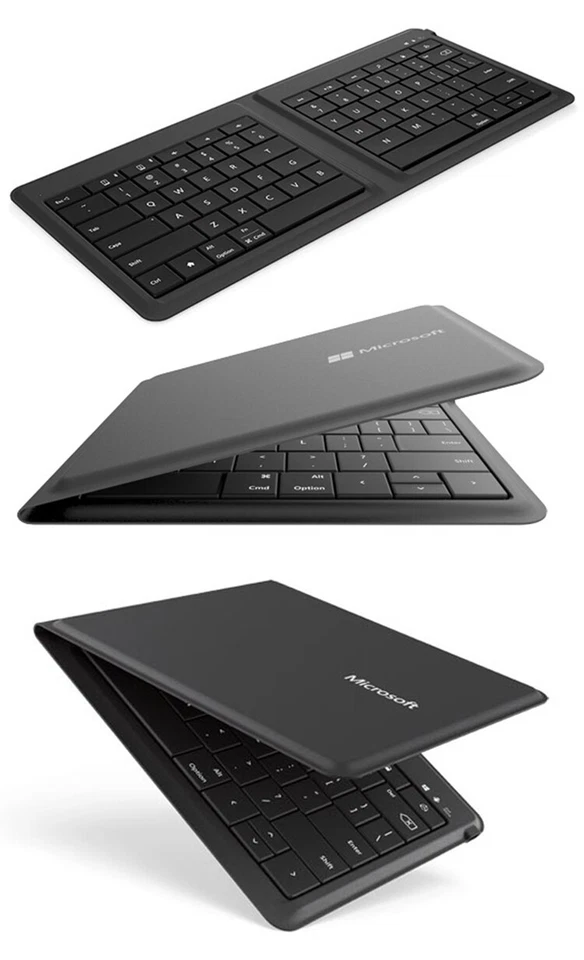 Microsoft Universal Foldable Keyboard Portable Wireless Bluetooth Black-QWERTY - Image 2 of 4