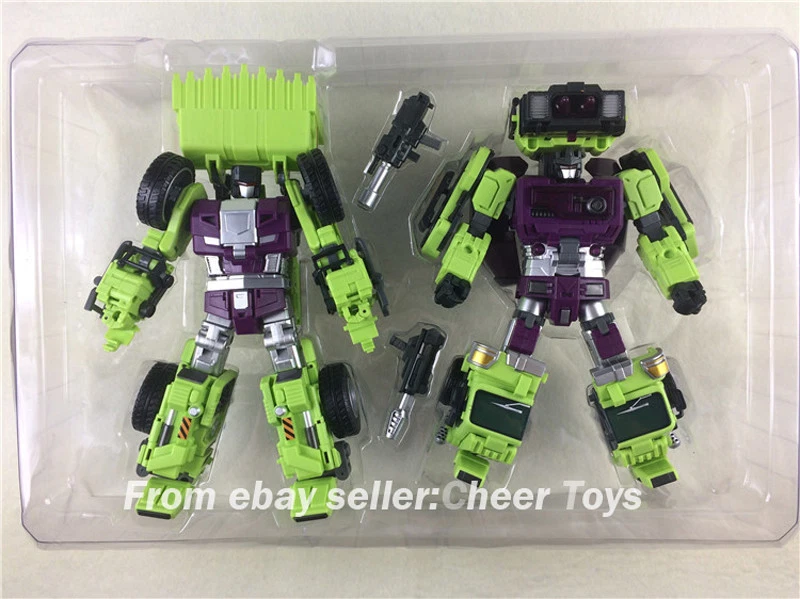 Jinbao Devastator Decepticons Juguete de Gran Tamaño Mixmaster Pala Coche Embalaje B UPS Foto 2 de 4
