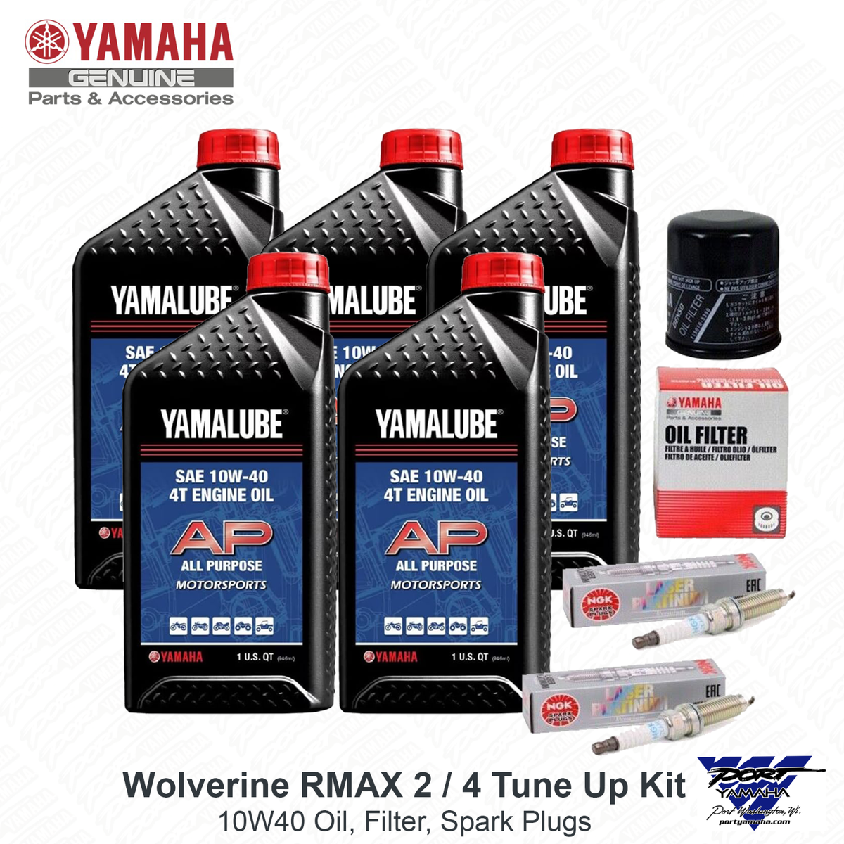 2021-25 Yamaha RMAX 2 / 4 Oil Change Kit Tune up with NGK Spark