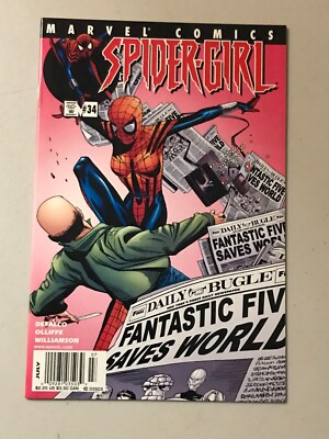 SPIDER-GIRL #34 MARVEL COMICS 2001 - VERY RARE NEWSSTAND