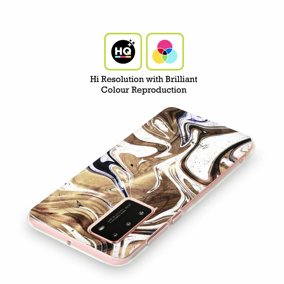 FUNDA OFICIAL NATURE MAGICK LUXE ORO MÁRMOL METÁLICO GEL PARA TELÉFONOS HUAWEI. Foto 2 de 4