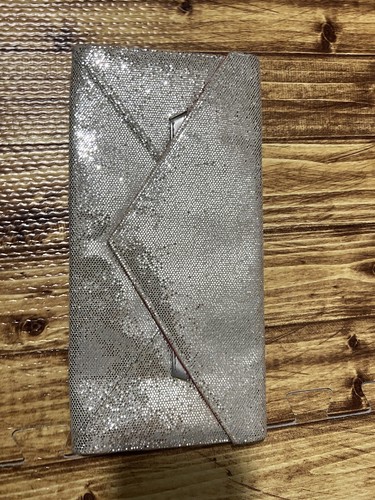 Victoria’s Secret Clutch Purse Silver Sparkly Clutch 9” X 5” - Picture 2 of 7