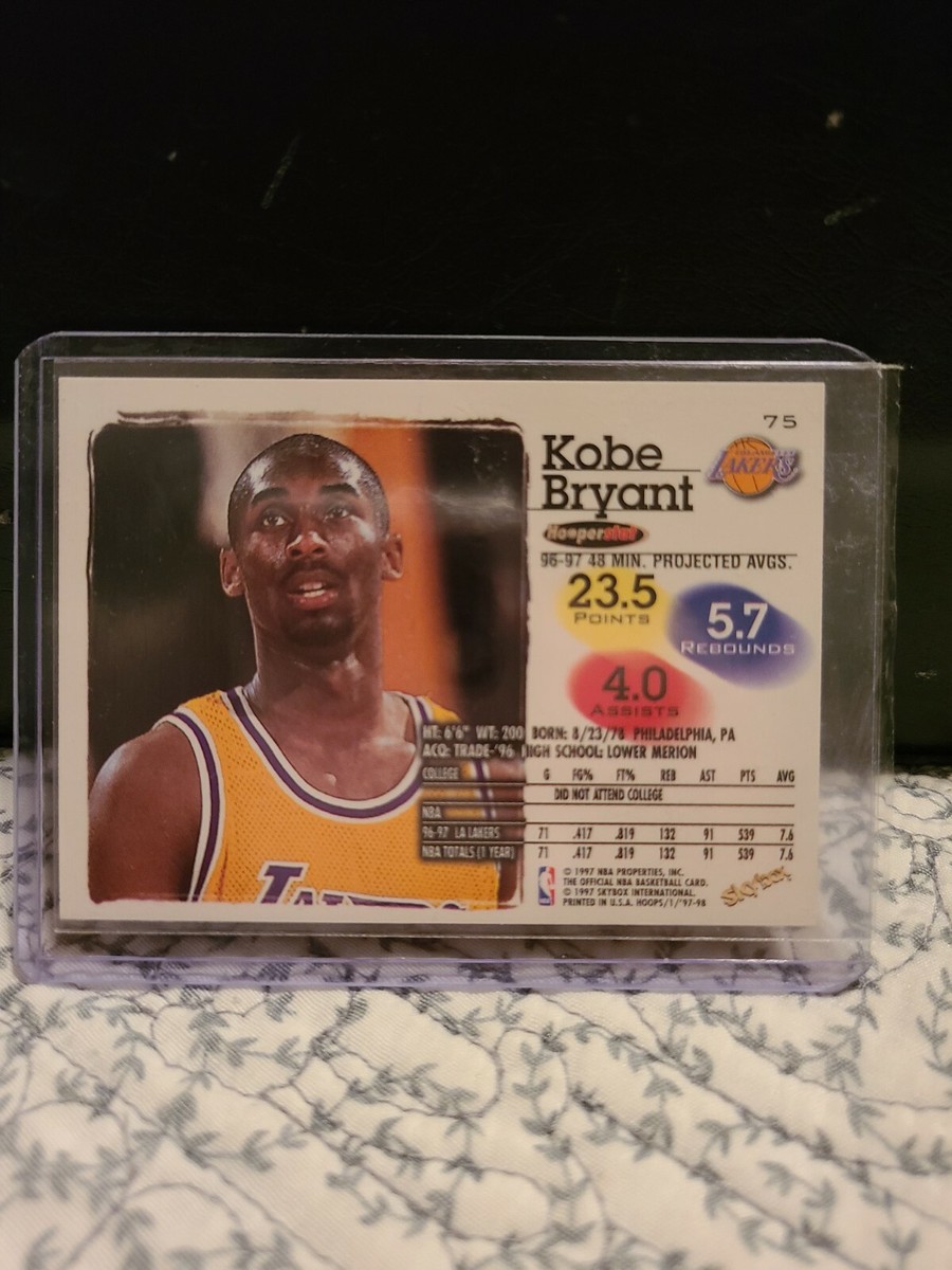 1997-98 NBA Hoops - Kobe Bryant #75 for sale online | eBay