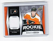 2018 2018-19 UPPER DECK OSKAR LINDBLOM ROOKIE MATERIALS JERSEY RM-OL FLYERS