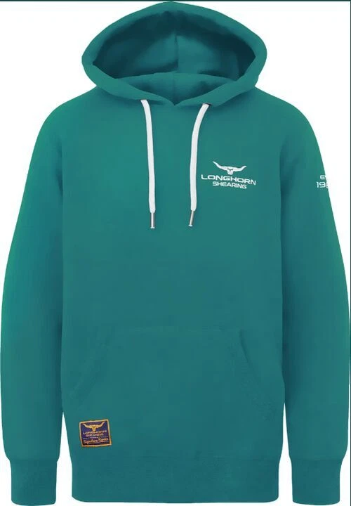 HORNER SHEARING Longhorn Shearing Signature Series Hoodie Teal