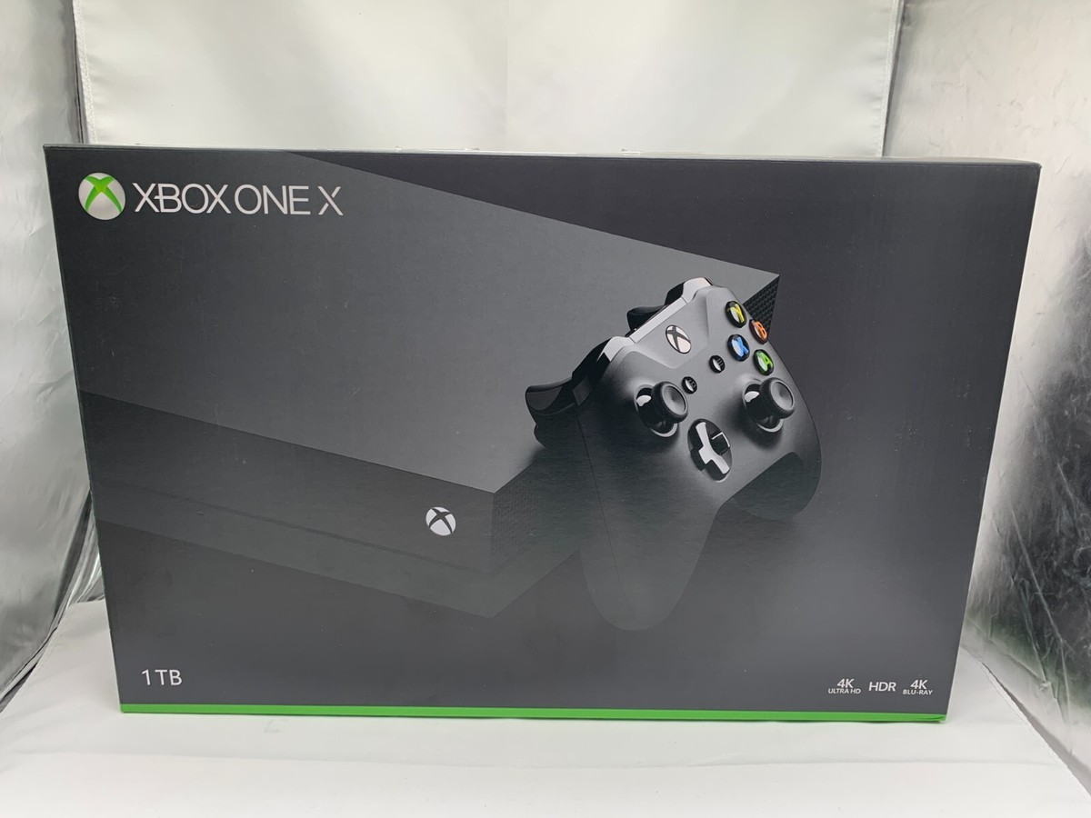 Buy Microsoft Xbox One X - 1TB - Home Console - Black online | eBay