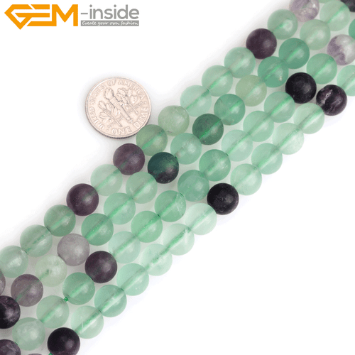Natural Matte Aquamarine Mookaite Round Loose Spacer Jewellery Making Beads 15" - Picture 241 of 534