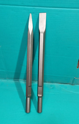 2tlg Brechmeißel Set flach & spitz passend für Milwaukee 900k 950k K900K -450mm