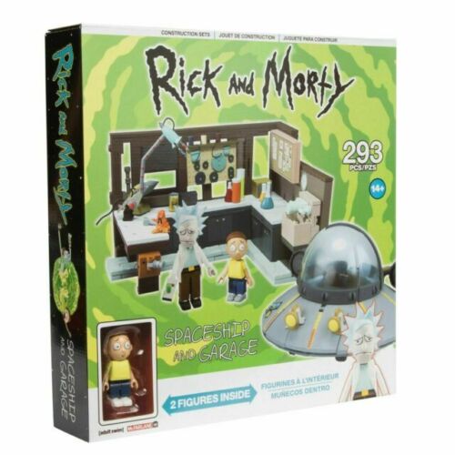 McFarlane Toys Rick and Morty Spaceship Garage Construction Set New Sealed - Picture 1 of 1