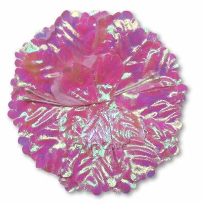 Pink Iridescent Capia Flowers Bulk Wholesale Flat Carnation Base 72 Pieces