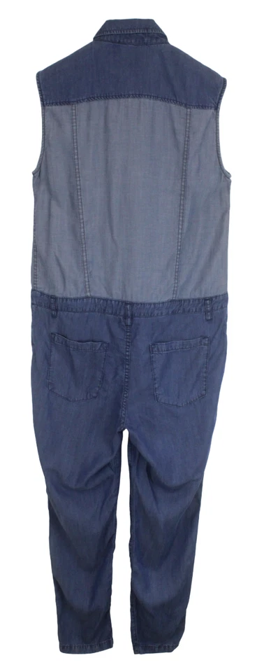 Cop Copine Saez Overall Damen (Eu) 40 Neu Polohemd Verstellbare Taille Blau - Bild 2 von 4
