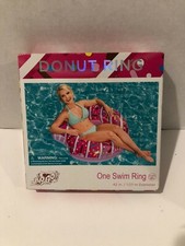 Donut Ring H2O Go One Swim Ring Floatie Inflatable 42" Diameter, NEW