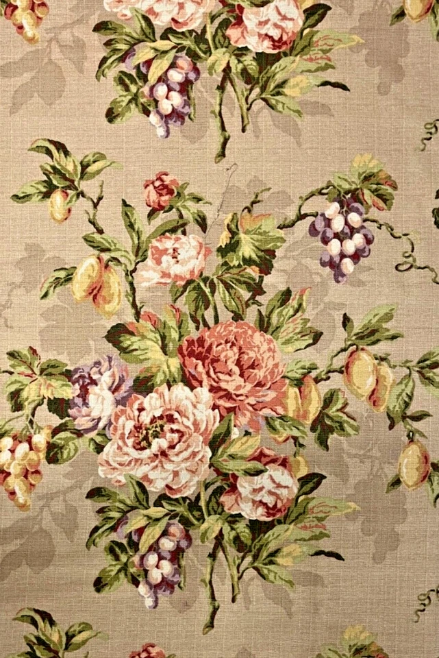 PRECIOSA tela vintage para tapicería o cortinas Bloomcraft por yarda - 55" de ancho Foto 4 de 4