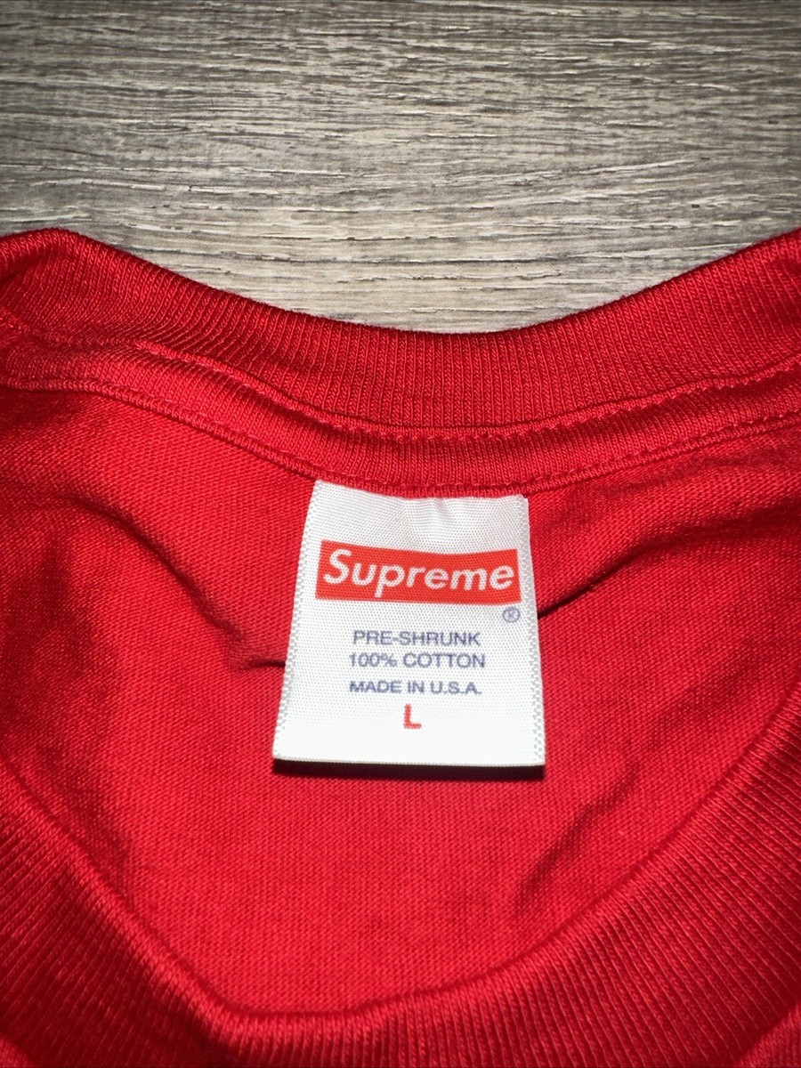 Supreme Men's Red Blank Tee Size Large NEW | eBay