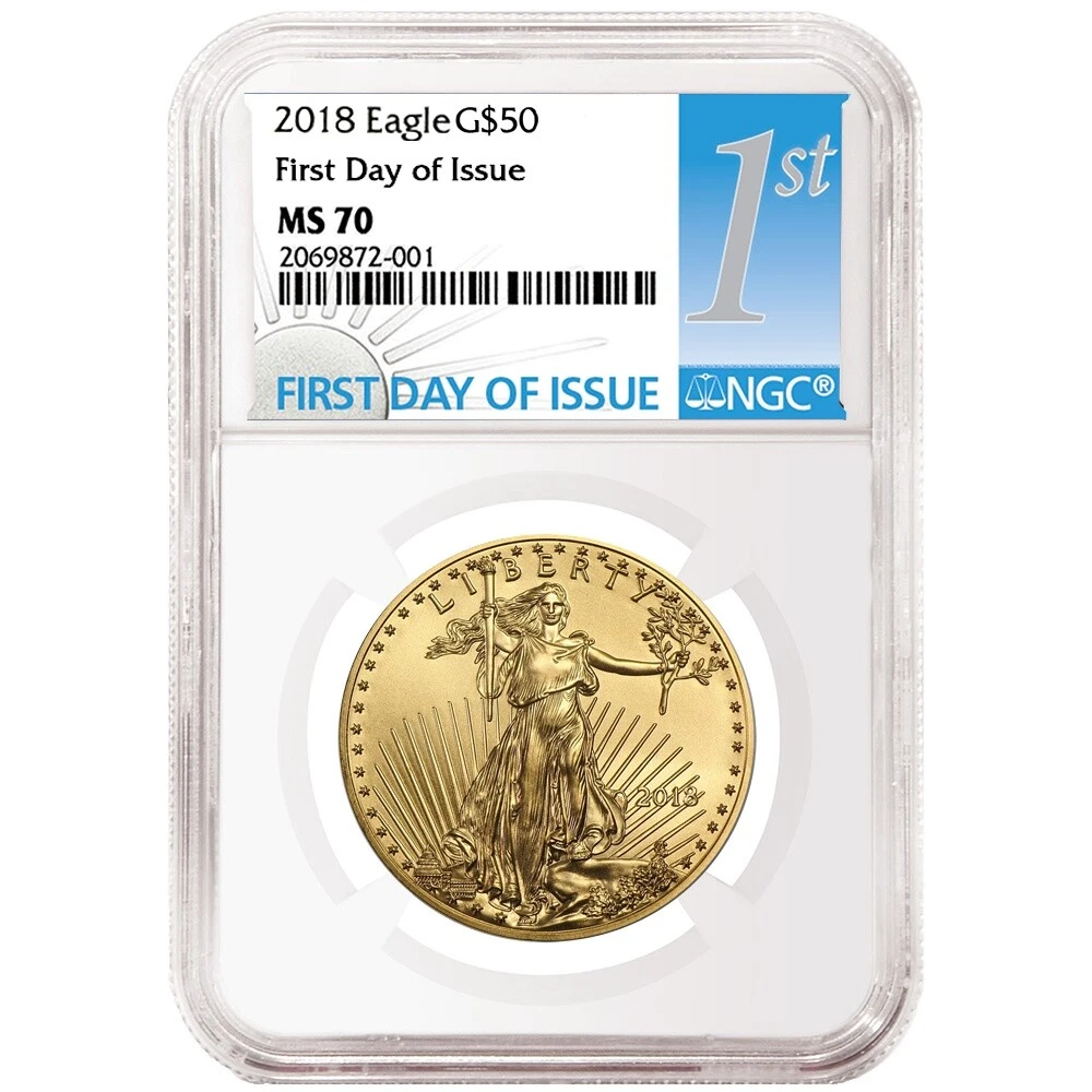 American Eagle 1 oz Precious Metal Content per Unit 2018 Gold Bullion Coins