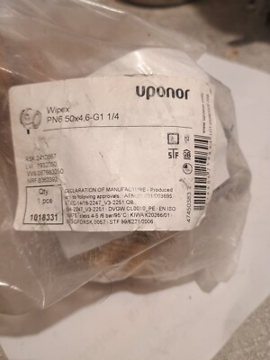 Übergangsnippel PN6 Uponor Wipex  PN6 50x4,6-G1 1/4, 1018331